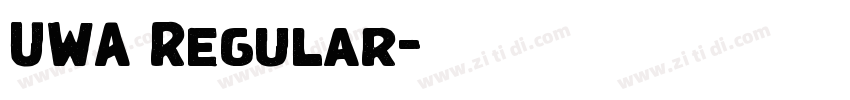 UWA Regular字体转换 UWA Regular字体转换